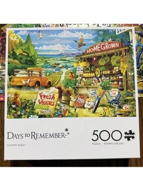 Buffalo Games Days to Remember Puzzle Country Road Hiro Tanikawa 500 Pcs #3697